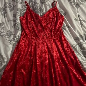 Red Velvet Dress
